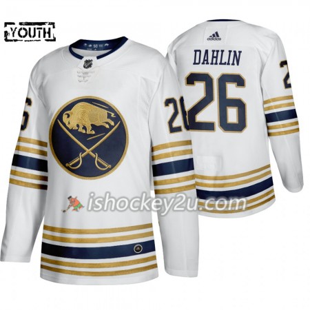 Børn NHL Buffalo Sabres Trøje Rasmus Dahlin 26 50th Anniversary Adidas 2019-20 Hvid Authentic